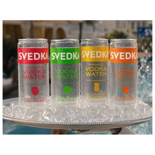 Svedka Vodka Water Cans