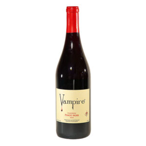 Vampire Wine Pinot Noir is on sale at Geraghty's Discount Wine and Liquor in Greenwich, New York.